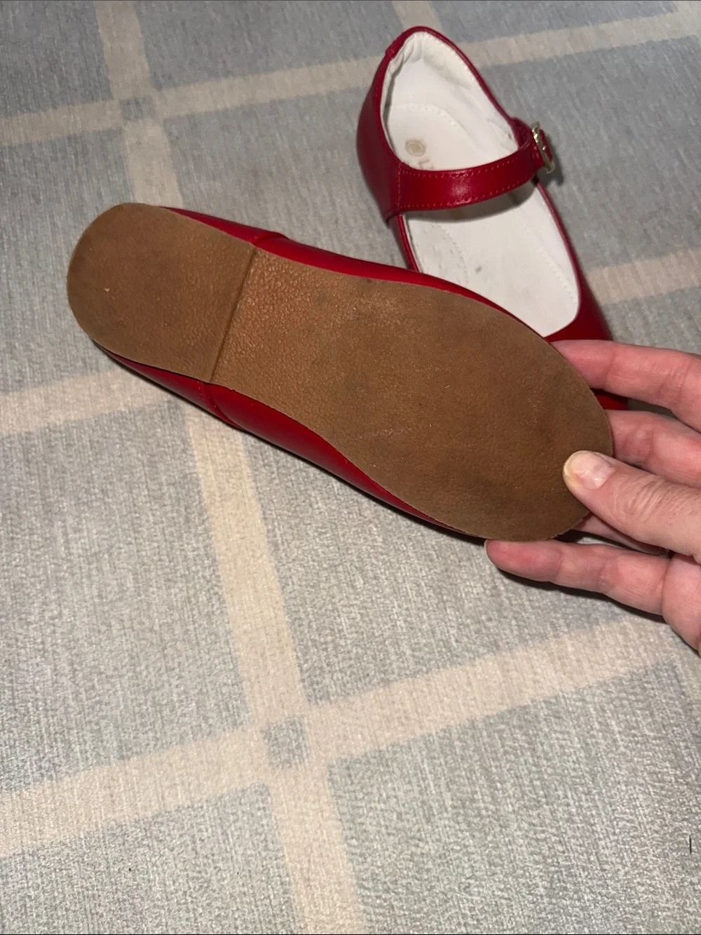 L’AMOUR girls red shoes